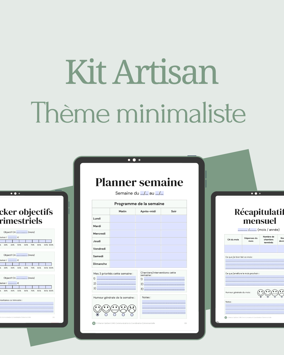 Kit Artisan Thème minimaliste