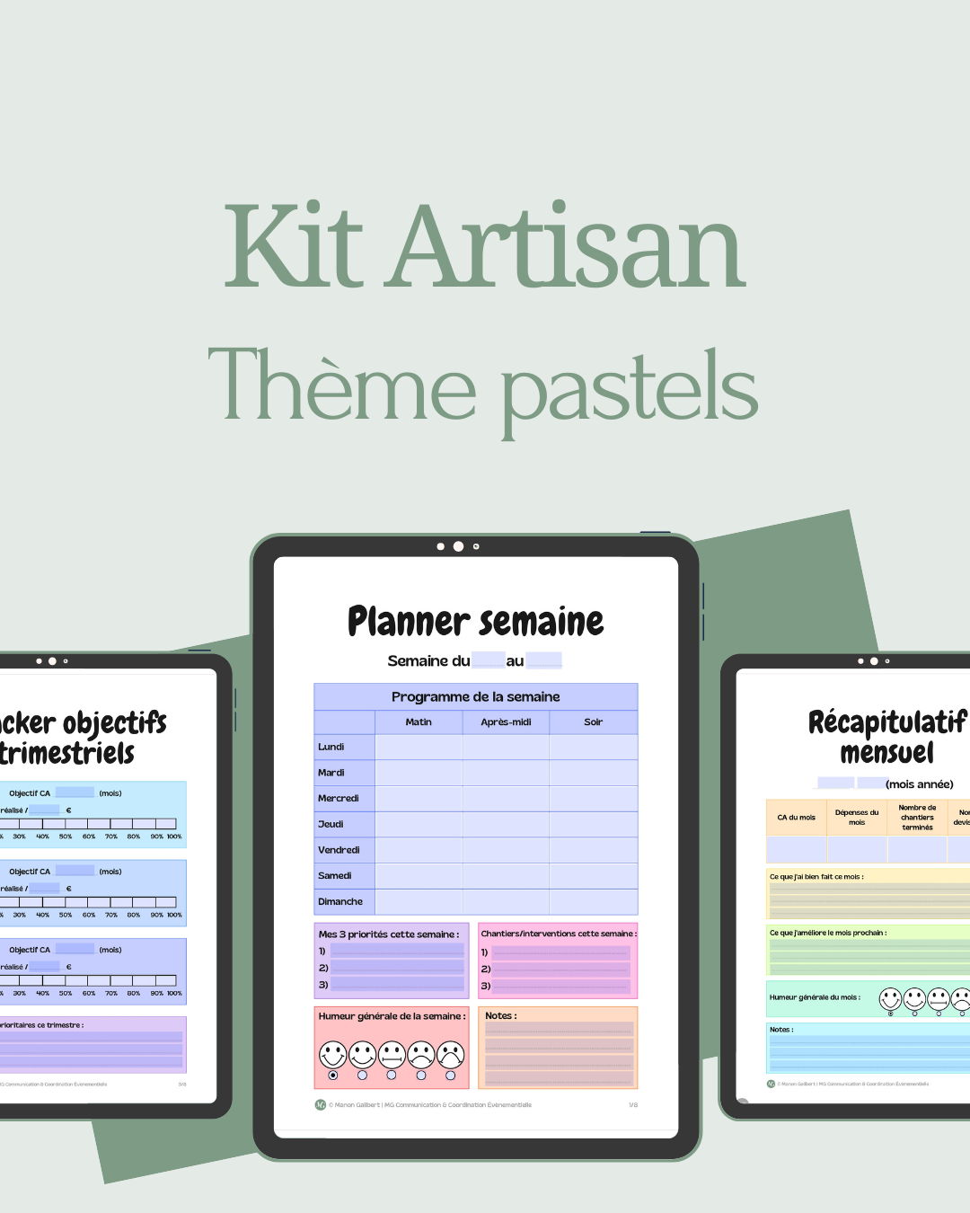 Kit Artisan Thème pastels