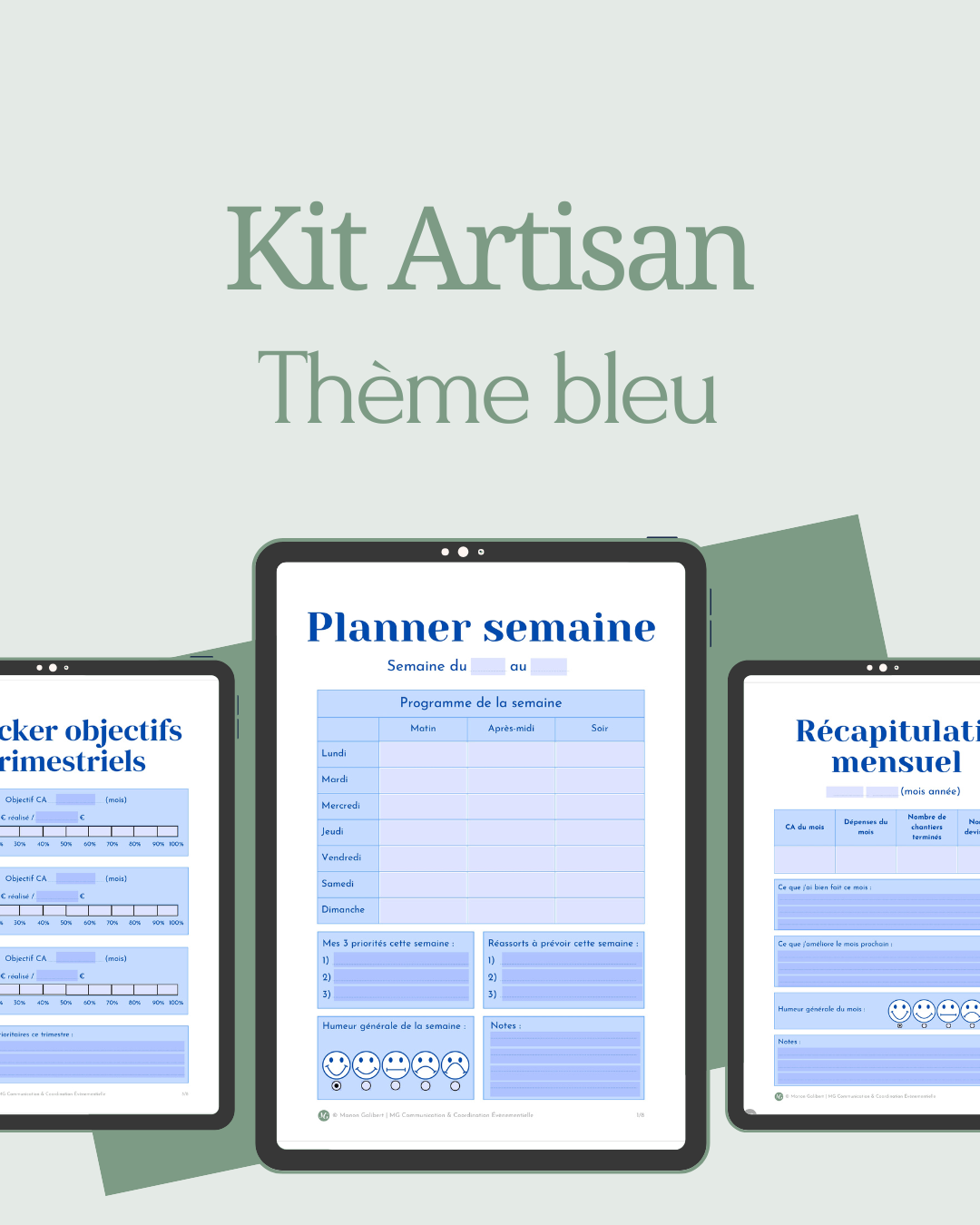 Kit Artisan Thème bleu